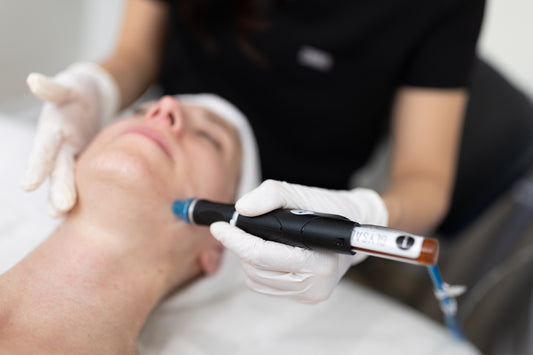 * ($75 OFF Code: MOM74) DELUXE HYDRAFACIAL: includes dermaplane & lymphatic drainage therapy to reduce puffiness & toxins